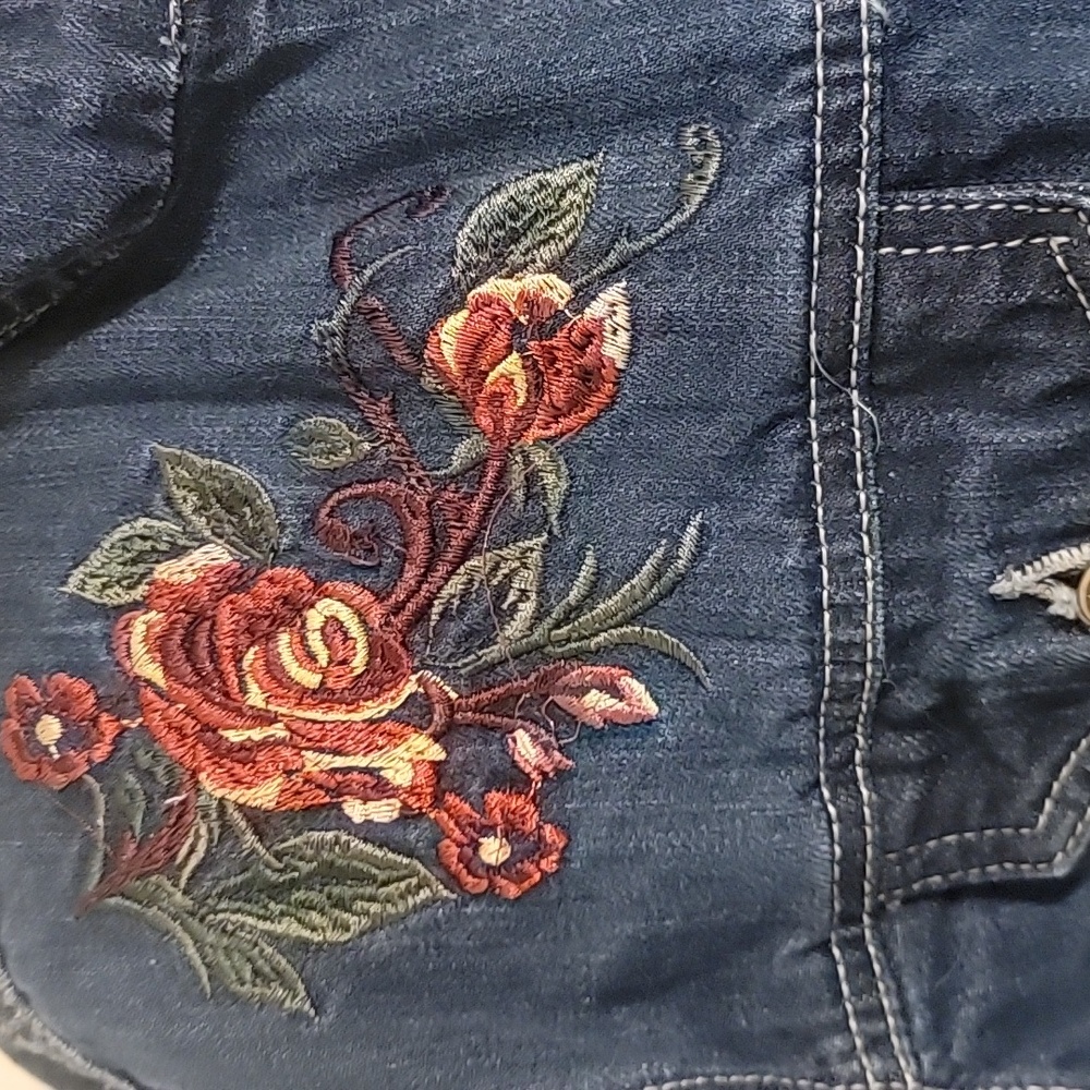 Embroidered Denim Jacket - Picture 3 of 5